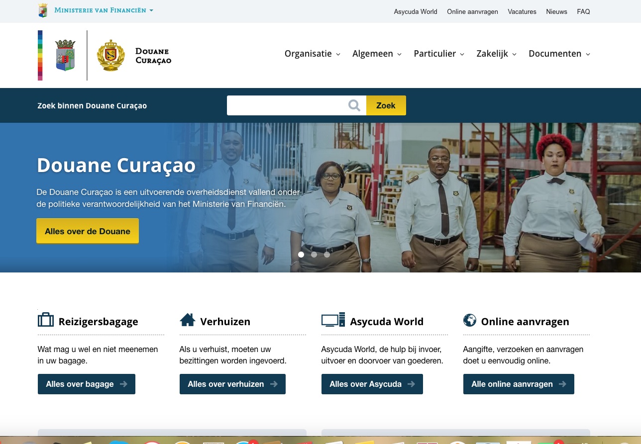 Benieuwd naar de kosten? Tekst Compleet is transparant over tarieven en werkt met duidelijke deadlines.
Website Douane Curaçao - eindredactie